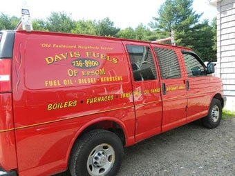 Red Davis Fuels heating-service van